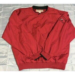 Cutter and Buck Red Pullover Golf Windbreaker Jacket Men's Medium